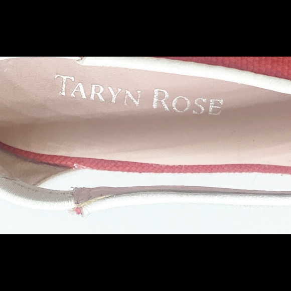 Taryn Rose Like New Red w/ White Trim Rope Wedges - Picture 9 of 9